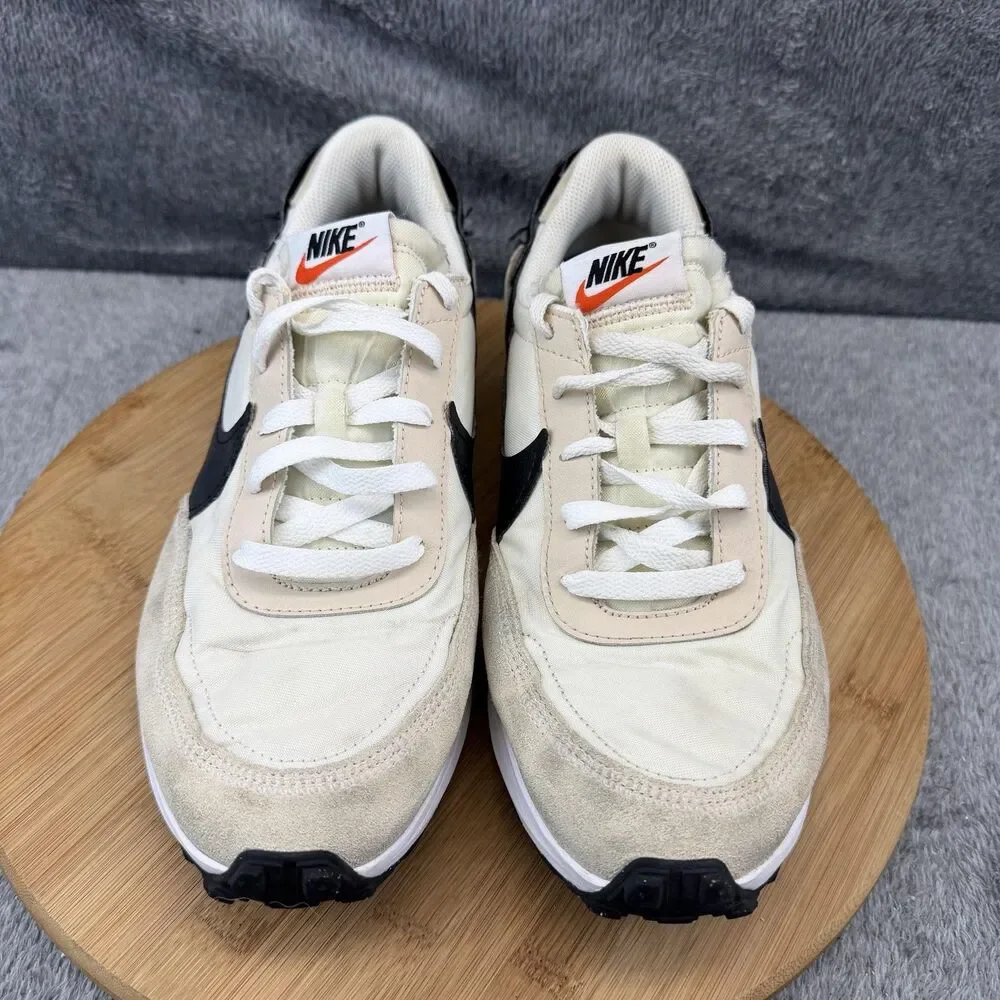 Nike Waffle Debut Shoes Womens Size 10 Beige Black Running Sneakers DH9523-102